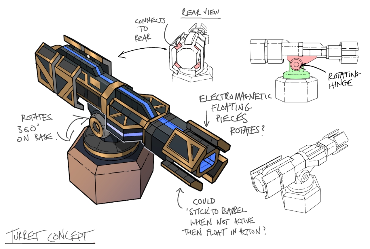 Turret concept art